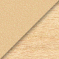Paloma beige with oak wood base